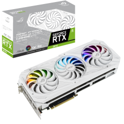 Відеокарта Asus ROG GeForce RTX 3070 STRIX OC White 8192MB (ROG-STRIX-RTX3070-O8G-WHITE) (Відновлено продавцем, 662973)