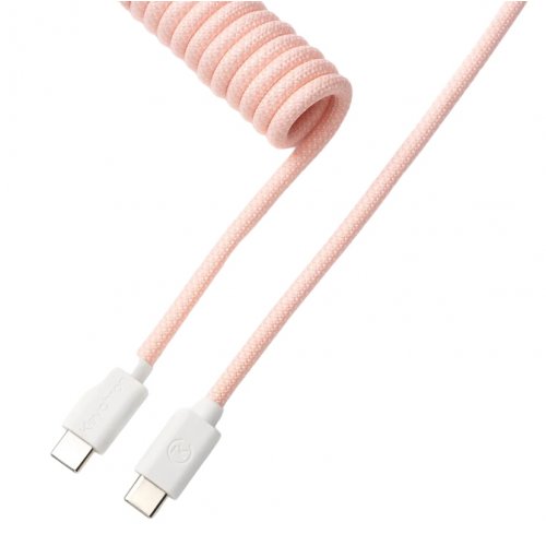 Купити Кабель заряджання/синхронізації Keychron Coiled Aviator 1.36m (CAB15_KEYCHRON) Light Pink - ціна в Києві, Львові, Вінниці, Хмельницькому, Франківську, Україні | інтернет-магазин TELEMART.UA фото