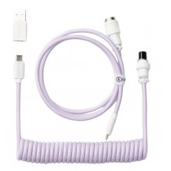 Кабель зарядки/синхронизации Keychron Coiled Aviator 1.36m (CAB17_KEYCHRON) Light Purple