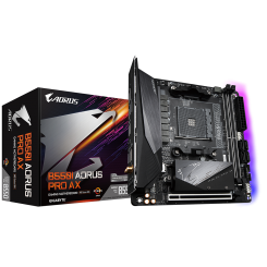 Материнська плата Gigabyte B550I AORUS PRO AX (sAM4, AMD B550) (Відновлено продавцем, 663021)