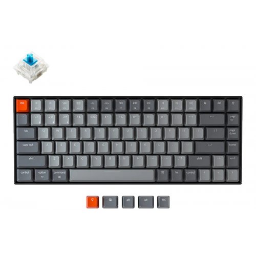 Купить Клавиатура Keychron K2 84 Key Gateron G Pro Blue (K2A2_KEYCHRON) Black - цена в Харькове, Киеве, Днепре, Одессе
в интернет-магазине Telemart фото