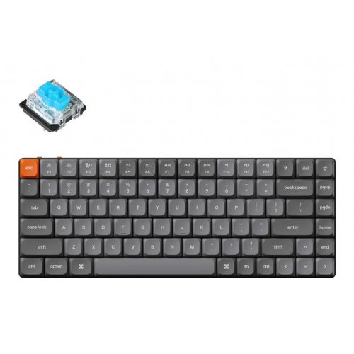 Купити Клавіатура Keychron K3 Max 84 Key Gateron MX 2.0 Blue (K3MA2_KEYCHRON) Black - ціна в Києві, Львові, Вінниці, Хмельницькому, Франківську, Україні | інтернет-магазин TELEMART.UA фото