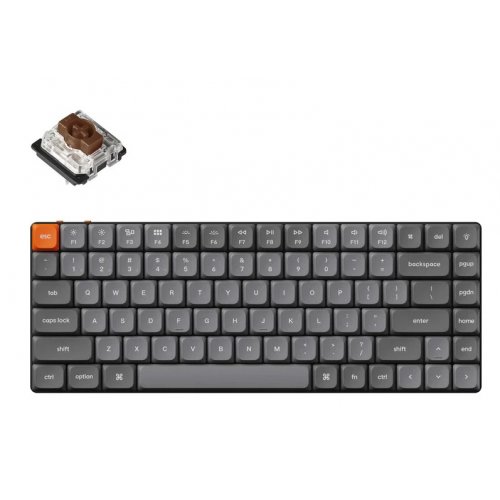 Купити Клавіатура Keychron K3 Max 84 Key Gateron MX 2.0 Brown (K3MA3_KEYCHRON) Black - ціна в Києві, Львові, Вінниці, Хмельницькому, Франківську, Україні | інтернет-магазин TELEMART.UA фото