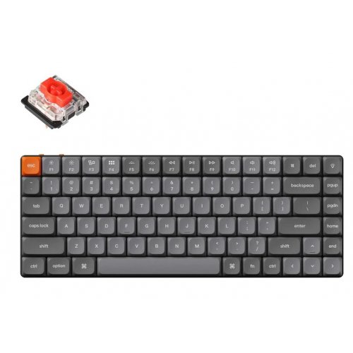 Купити Клавіатура Keychron K3 Max 84 Key Gateron MX 2.0 Red (K3MA1_KEYCHRON) Black - ціна в Києві, Львові, Вінниці, Хмельницькому, Франківську, Україні | інтернет-магазин TELEMART.UA фото