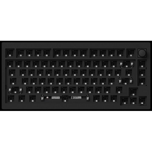 Купити Основа для клавіатури Keychron V1 Max QMK 84 Key Barebone Knob (V1MZ4_KEYCHRON) Carbon Black - ціна в Києві, Львові, Вінниці, Хмельницькому, Франківську, Україні | інтернет-магазин TELEMART.UA фото