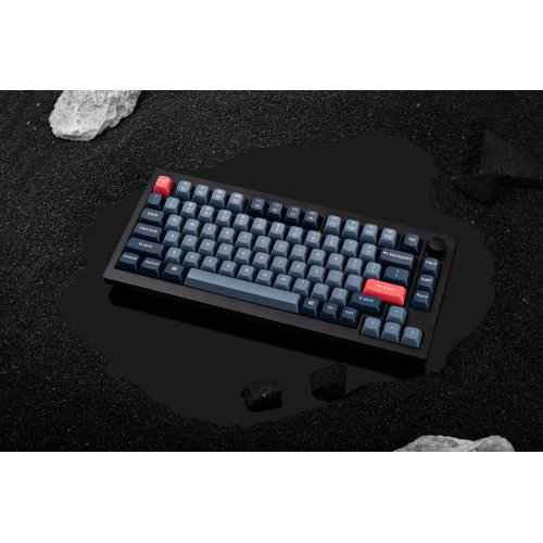 Купити Клавіатура Keychron V1 Max 84 Key RGB Hot-Swap Gateron Jupiter Banana Knob (V1MD4_KEYCHRON) Carbon Black - ціна в Києві, Львові, Вінниці, Хмельницькому, Франківську, Україні | інтернет-магазин TELEMART.UA фото