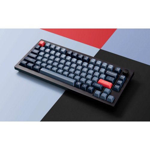 Купити Клавіатура Keychron V1 Max 84 Key RGB Hot-Swap Gateron Jupiter Banana Knob (V1MD4_KEYCHRON) Carbon Black - ціна в Києві, Львові, Вінниці, Хмельницькому, Франківську, Україні | інтернет-магазин TELEMART.UA фото