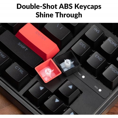 Купити Клавіатура Keychron C3 Pro 87 Key RGB Hot-Swap K Pro Red (C3PH1_KEYCHRON) Black - ціна в Києві, Львові, Вінниці, Хмельницькому, Франківську, Україні | інтернет-магазин TELEMART.UA фото