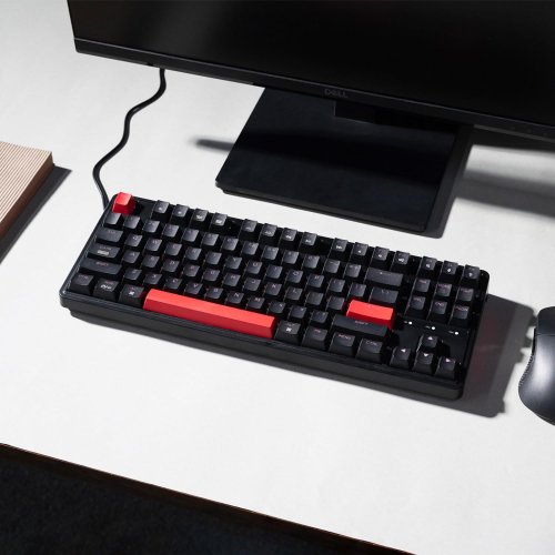 Купити Клавіатура Keychron C3 Pro 87 Key RGB Hot-Swap K Pro Red (C3PH1_KEYCHRON) Black - ціна в Києві, Львові, Вінниці, Хмельницькому, Франківську, Україні | інтернет-магазин TELEMART.UA фото