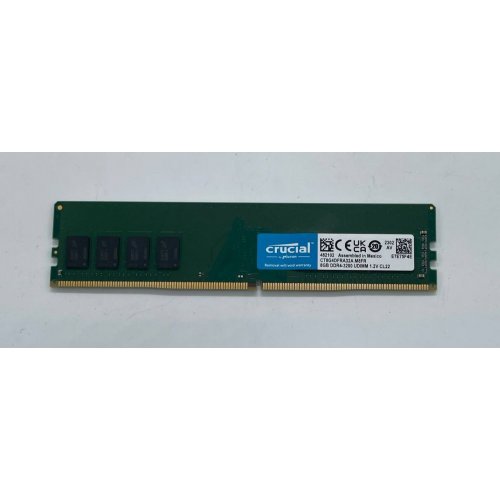 Озп Crucial DDR4 8GB 3200Mhz (CT8G4DFRA32A) (Відновлено продавцем, 663901) купити з перевіркою сумісності: огляд, характеристики, ціна у Києві, Львові, Вінниці, Хмельницькому, Івано-Франківську, Україні | інтернет-магазин TELEMART.UA фото