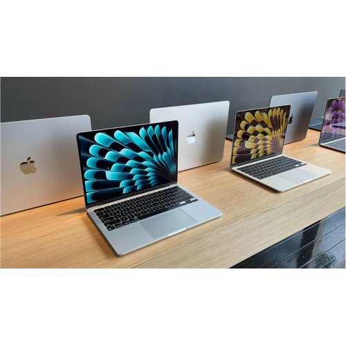 Купити Ноутбук Apple MacBook Air 13.6" M3 8/512GB 2024 (MRXR3UA/A) Silver - ціна в Києві, Львові, Вінниці, Хмельницькому, Франківську, Україні | інтернет-магазин TELEMART.UA фото