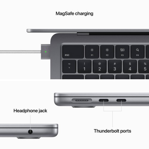 Купить Ноутбук Apple MacBook Air 13.6" M2 16/256GB 2022 (Z15S006HF) Space Gray - цена в Харькове, Киеве, Днепре, Одессе
в интернет-магазине Telemart фото