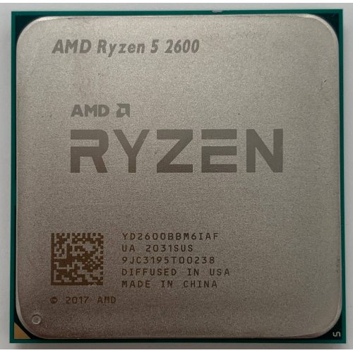 Процесор AMD Ryzen 5 2600 3.4(3.9)GHz 16MB sAM4 Tray (YD2600BBM6IAF) (Відновлено продавцем, 664260) купити з перевіркою сумісності: огляд, характеристики, ціна у Києві, Львові, Вінниці, Хмельницькому, Івано-Франківську, Україні | інтернет-магазин TELEMART.UA фото