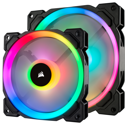 Кулер для корпуса Corsair LL140 RGB LED Dual Light Loop PWM 2 Fan Pack With Lighting Node Pro (CO-9050074-WW) купити з перевіркою сумісності: огляд, характеристики, ціна у Києві, Львові, Вінниці, Хмельницькому, Івано-Франківську, Україні | інтернет-магазин TELEMART.UA фото