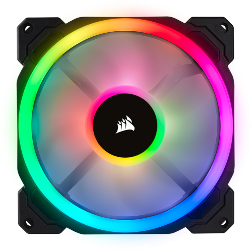 Кулер для корпуса Corsair LL140 RGB LED Dual Light Loop PWM 2 Fan Pack With Lighting Node Pro (CO-9050074-WW) купити з перевіркою сумісності: огляд, характеристики, ціна у Києві, Львові, Вінниці, Хмельницькому, Івано-Франківську, Україні | інтернет-магазин TELEMART.UA фото