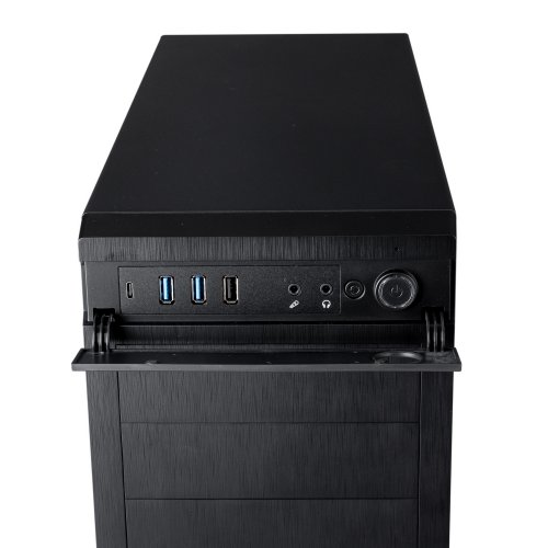 Корпус Prologix E121 400W Black купити з перевіркою сумісності: огляд, характеристики, ціна у Києві, Львові, Вінниці, Хмельницькому, Івано-Франківську, Україні | інтернет-магазин TELEMART.UA фото