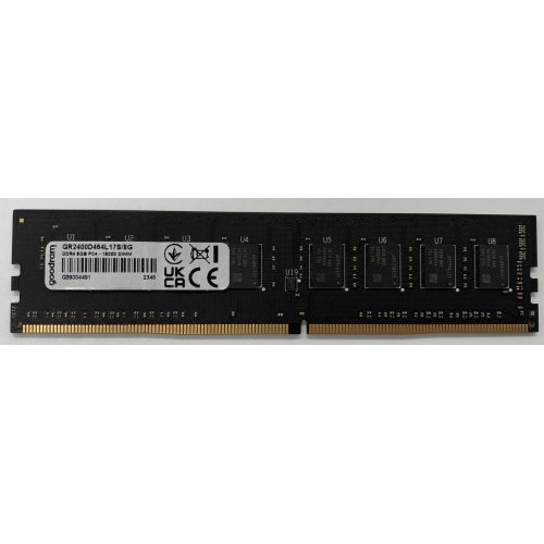 Озп GoodRAM DDR4 8GB 2400Mhz (GR2400D464L17S/8G) (Відновлено продавцем, 664303) купити з перевіркою сумісності: огляд, характеристики, ціна у Києві, Львові, Вінниці, Хмельницькому, Івано-Франківську, Україні | інтернет-магазин TELEMART.UA фото