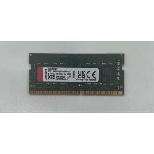 Купить Озу Kingston SODIMM DDR4 8GB 3200Mhz ValueRAM (KVR32S22S8/8) (Восстановлено продавцом, 664663) с проверкой совместимости: обзор, характеристики, цена в Киеве, Днепре, Одессе, Харькове, Украине | интернет-магазин TELEMART.UA фото