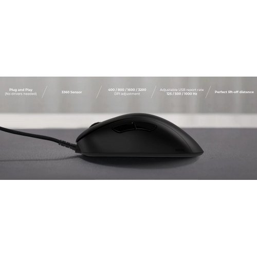 Купить Мышка Zowie EC2-C (9H.N3ABA.A2E) Black - цена в Харькове, Киеве, Днепре, Одессе
в интернет-магазине Telemart фото