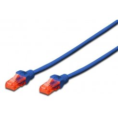 Патч-корд Digitus UTP, RJ45, Cat6 5m Cu (DK-1614-050/B) Blue