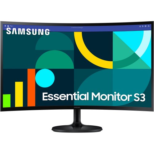 Купить Монитор Samsung 27" Essential S3 (LS27D360GAIXCI) Black - цена в Харькове, Киеве, Днепре, Одессе
в интернет-магазине Telemart фото