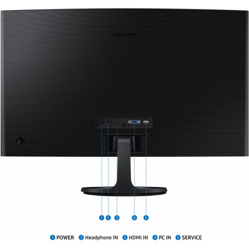 Купить Монитор Samsung 27" Essential S3 (LS27D360GAIXCI) Black - цена в Харькове, Киеве, Днепре, Одессе
в интернет-магазине Telemart фото