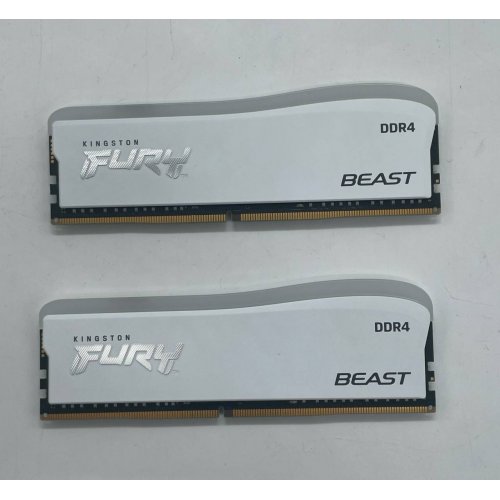 Озп Kingston DDR4 32GB (2x16GB) 3600Mhz FURY Beast RGB Special Edition (KF436C18BWAK2/32) (Відновлено продавцем, 665521) купити з перевіркою сумісності: огляд, характеристики, ціна у Києві, Львові, Вінниці, Хмельницькому, Івано-Франківську, Україні | інтернет-магазин TELEMART.UA фото