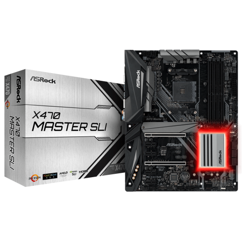 Материнська плата AsRock X470 Master SLI (sAM4, AMD X470) (Відновлено продавцем, 665557) купити з перевіркою сумісності: огляд, характеристики, ціна у Києві, Львові, Вінниці, Хмельницькому, Івано-Франківську, Україні | інтернет-магазин TELEMART.UA фото