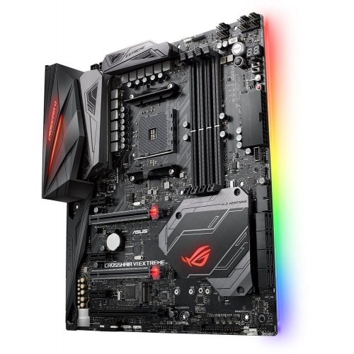 Материнська плата Asus ROG CROSSHAIR VI EXTREME (sAM4, AMD X370) (Відновлено продавцем, 665573) купити з перевіркою сумісності: огляд, характеристики, ціна у Києві, Львові, Вінниці, Хмельницькому, Івано-Франківську, Україні | інтернет-магазин TELEMART.UA фото