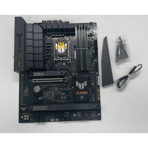 Купить Материнская плата Asus TUF GAMING B760-PLUS WIFI (s1700, Intel B760) (Восстановлено продавцом, 665581) с проверкой совместимости: обзор, характеристики, цена в Киеве, Днепре, Одессе, Харькове, Украине | интернет-магазин TELEMART.UA фото