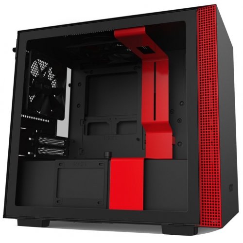 Корпус NZXT H210 Tempered Glass (CA-H210B-BR) Matte Black/Red (Стан нового, 666513) купити з перевіркою сумісності: огляд, характеристики, ціна у Києві, Львові, Вінниці, Хмельницькому, Івано-Франківську, Україні | інтернет-магазин TELEMART.UA фото