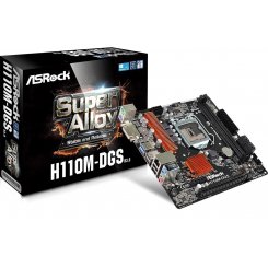 Материнская плата AsRock H110M-DGS R3.0 (s1151, Intel H110) (Восстановлено продавцом, 666537)