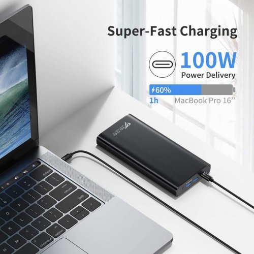 Купить Powerbank Voltero S25 26800mAh 100W (8720828063101/6090525828894) Black - цена в Харькове, Киеве, Днепре, Одессе
в интернет-магазине Telemart фото