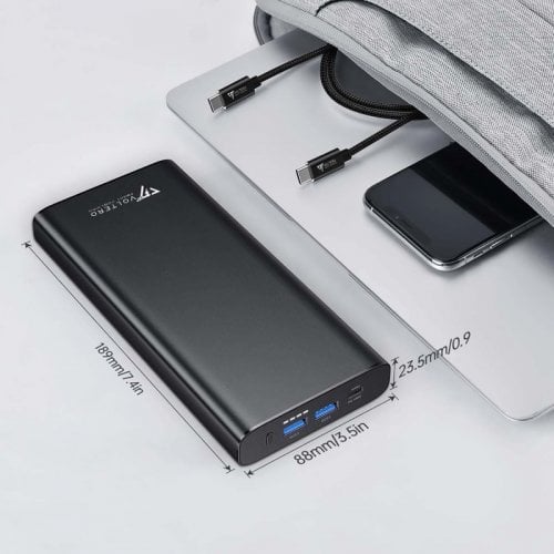 Купити Powerbank Voltero S25 26800mAh 100W (8720828063101/6090525828894) Black - ціна в Києві, Львові, Вінниці, Хмельницькому, Франківську, Україні | інтернет-магазин TELEMART.UA фото