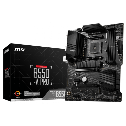 Купить Уценка материнская плата MSI B550-A PRO (sAM4, AMD B550) (Следы установки, 666613) с проверкой совместимости: обзор, характеристики, цена в Киеве, Днепре, Одессе, Харькове, Украине | интернет-магазин TELEMART.UA фото