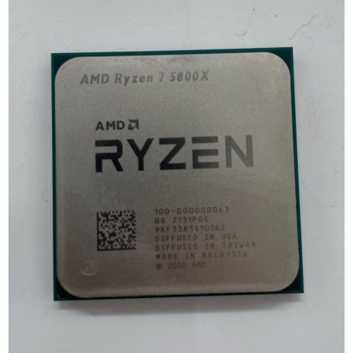 Процесор AMD Ryzen 7 5800X 3.8(4.7)GHz 32MB sAM4 Tray (100-000000063) (Відновлено продавцем, 666624) купити з перевіркою сумісності: огляд, характеристики, ціна у Києві, Львові, Вінниці, Хмельницькому, Івано-Франківську, Україні | інтернет-магазин TELEMART.UA фото