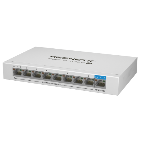 Купить Сетевой коммутатор Keenetic PoE+ Switch 9 (KN-4710) - цена в Харькове, Киеве, Днепре, Одессе
в интернет-магазине Telemart фото