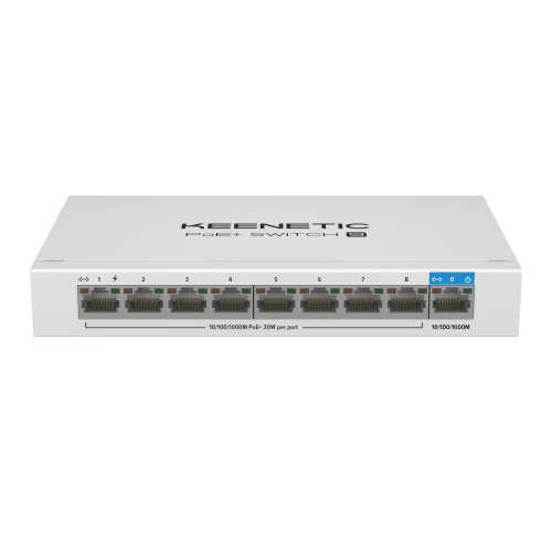 Купить Сетевой коммутатор Keenetic PoE+ Switch 9 (KN-4710) - цена в Харькове, Киеве, Днепре, Одессе
в интернет-магазине Telemart фото