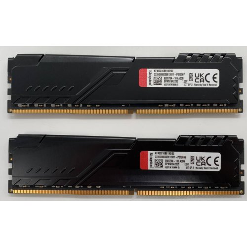 Озп Kingston DDR4 32GB (2x16GB) 3200Mhz FURY Beast Black (KF432C16BB1K2/32) (Відновлено продавцем, 666651) купити з перевіркою сумісності: огляд, характеристики, ціна у Києві, Львові, Вінниці, Хмельницькому, Івано-Франківську, Україні | інтернет-магазин TELEMART.UA фото