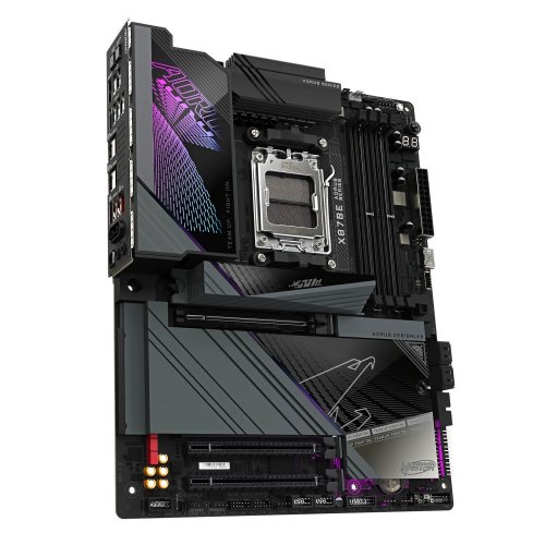 Материнська плата Gigabyte X870E AORUS MASTER (sAM5, AMD X870E) купити з перевіркою сумісності: огляд, характеристики, ціна у Києві, Львові, Вінниці, Хмельницькому, Івано-Франківську, Україні | інтернет-магазин TELEMART.UA фото