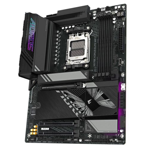 Материнська плата Gigabyte X870E AORUS ELITE WIFI7 (sAM5, AMD X870E) купити з перевіркою сумісності: огляд, характеристики, ціна у Києві, Львові, Вінниці, Хмельницькому, Івано-Франківську, Україні | інтернет-магазин TELEMART.UA фото