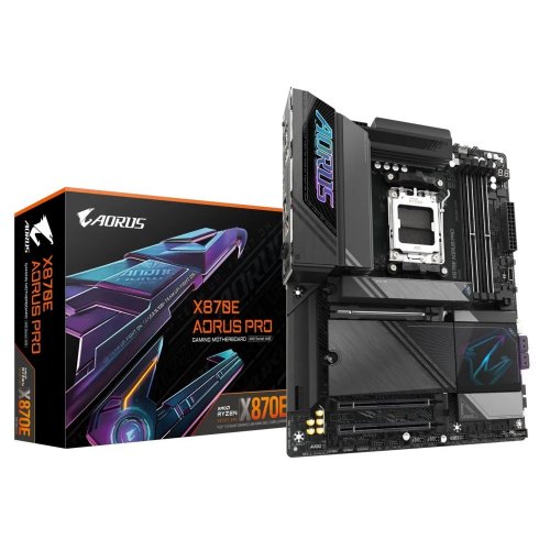 Материнська плата Gigabyte X870E AORUS PRO (sAM5, AMD X870E) купити з перевіркою сумісності: огляд, характеристики, ціна у Києві, Львові, Вінниці, Хмельницькому, Івано-Франківську, Україні | інтернет-магазин TELEMART.UA фото