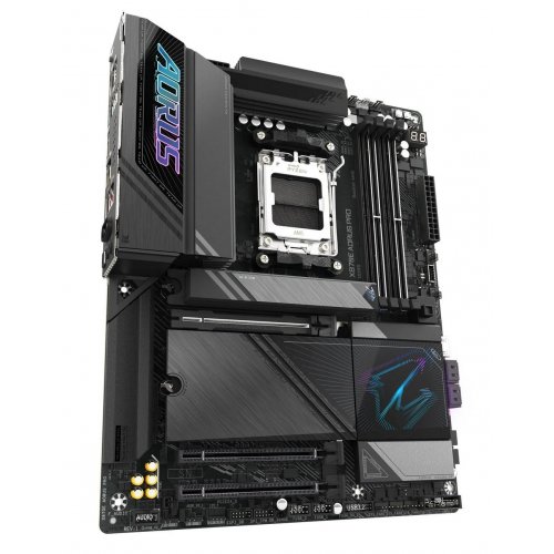 Купить Материнская плата Gigabyte X870E AORUS PRO (sAM5, AMD X870E) с проверкой совместимости: обзор, характеристики, цена в Киеве, Днепре, Одессе, Харькове, Украине | интернет-магазин TELEMART.UA фото