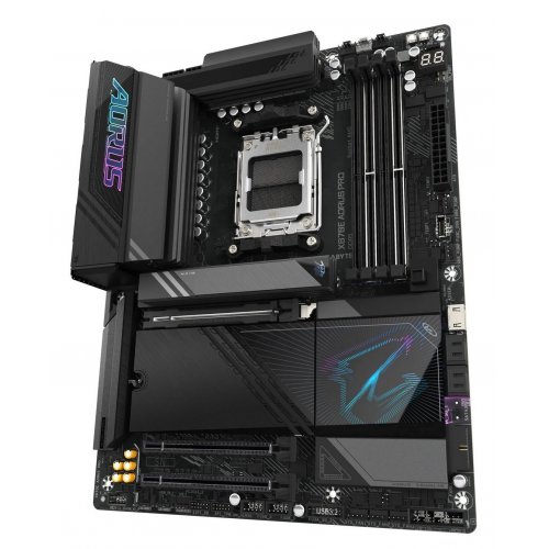 Материнська плата Gigabyte X870E AORUS PRO (sAM5, AMD X870E) купити з перевіркою сумісності: огляд, характеристики, ціна у Києві, Львові, Вінниці, Хмельницькому, Івано-Франківську, Україні | інтернет-магазин TELEMART.UA фото