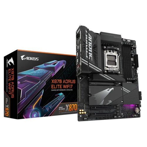 Купить Материнская плата Gigabyte X870 AORUS ELITE WIFI7 (sAM5, AMD X870) с проверкой совместимости: обзор, характеристики, цена в Киеве, Днепре, Одессе, Харькове, Украине | интернет-магазин TELEMART.UA фото