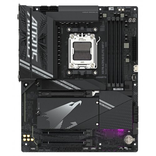 Купить Материнская плата Gigabyte X870 AORUS ELITE WIFI7 (sAM5, AMD X870) с проверкой совместимости: обзор, характеристики, цена в Киеве, Днепре, Одессе, Харькове, Украине | интернет-магазин TELEMART.UA фото