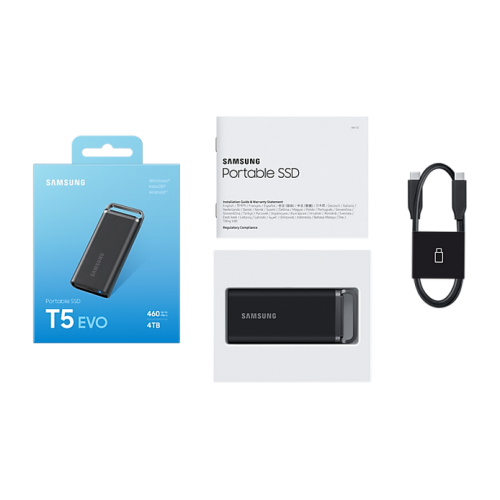 Портативний SSD-диск Samsung T5 Evo 8TB USB 3.2 (MU-PH8T0S) купити з перевіркою сумісності: огляд, характеристики, ціна у Києві, Львові, Вінниці, Хмельницькому, Івано-Франківську, Україні | інтернет-магазин TELEMART.UA фото