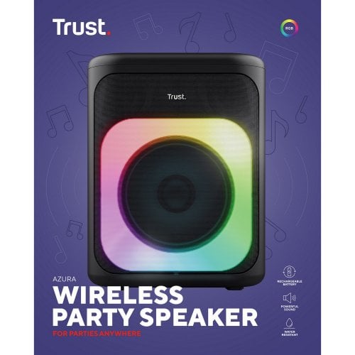 Купить Портативная акустика Trust Azura Party Speaker (25280) Black - цена в Харькове, Киеве, Днепре, Одессе
в интернет-магазине Telemart фото