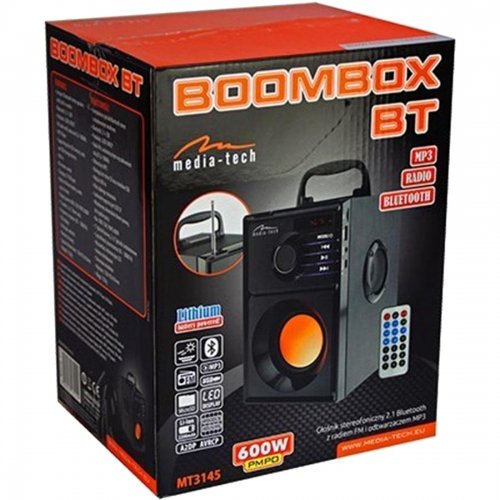 Купити Портативна акустика Media-Tech Boombox 1.0 (MT3145_V2) Black - ціна в Києві, Львові, Вінниці, Хмельницькому, Франківську, Україні | інтернет-магазин TELEMART.UA фото