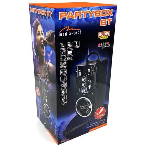 Купити Портативна акустика Media-Tech Partybox (MT3150) Black - ціна в Києві, Львові, Вінниці, Хмельницькому, Франківську, Україні | інтернет-магазин TELEMART.UA фото